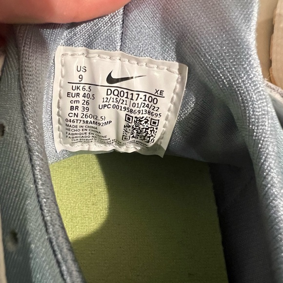 Nike Air Huarache Women’s Size 9 White Blue Green Sneakers - Picture 9 of 9